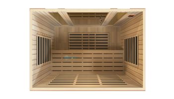 Golden Designs Dynamic Bergamo 4-Person Low EMF FAR Infrared Sauna | Hemlock | DYN-6440-01