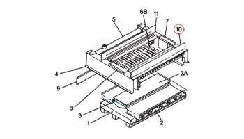 Pentair Rear Tile Rail Assembly | 20011401