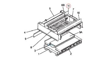 Pentair Front Tile Rail Assembly | 20011301