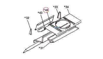 Pentair Left Draft Hood Relief Baffle | 20013805