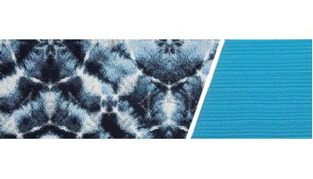 Ledge Lounger Laze Pillow Floating Lounger | Shibori Blue | LL-LZ-P-SHB