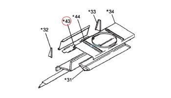 Pentair Right Draft Hood Relief Baffle | 20013804