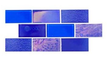 National Pool Tile South Seas 2x4 Glass Tile | Blue | STH-BLUE2X4