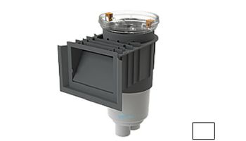 AquaStar Flow Star Water Bonded Skimmer with Flush Face, Float Assembly, Basket, Clear Fill Lid and Adjustable Collar | White | SKR17101FL100