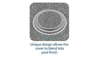 AquaStar 10" Round Color Choice Suction Outlet Cover with Screw Kit | Light Gray | CC10103