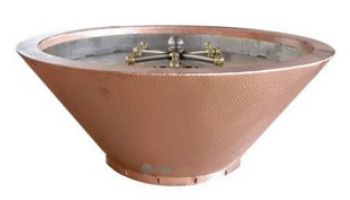 Bobe Fire Pot | Automatic Ignition Natural Gas | 36" x 16" | Copper | RCFPC-36-NG