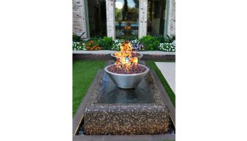Bobe Fire Pot | Automatic Ignition Natural Gas | 36" x 16" | Copper | RCFPC-36-NG