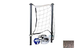 Global Pool Products Volleyball Set | 16' Net & Ball | Copper Vein Poles | No Anchors | GPPOTE-VBS16-CV