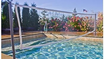 Global Pool Products Volleyball Set | 20' Net with Cooper Vein Powder Coated Stainless Steel Poles | GPPOTE-VBS20-CV