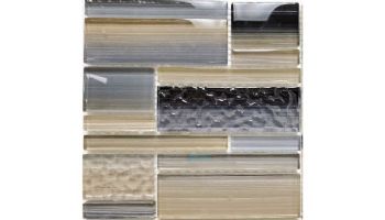 Ceravision CVKBGBR3 Bamboo Blend Glass Mosaic | Twilight Gray | BGBR-3