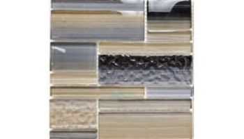 Ceravision CVKBGBR3 Bamboo Blend Glass Mosaic | Twilight Gray | BGBR-3