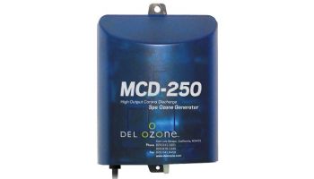 DEL OZONE MCD-250 High-Output Ozone System for Spas | 3,000 Gallons | 120V/240V | EURO Wire Color Code and AMP Cord | MCD-250U-01