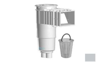 AquaStar Flow Star Skimmer with Flush Face 4" Extension, Float Assembly, Basket, Lid and Collar with 9" Ultra Basket | Light Gray | SKR14103-L