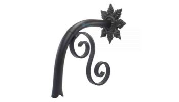 Black Oak Foundry Large Droop Spout with Normandy | Almost Black Finish | S7783-BLK | S7835-BLK