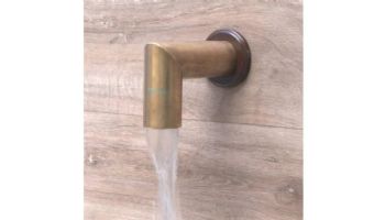 Black Oak Foundry 1.5" Deco 90 Degree Downspout | Distressed Copper Finish | S931-DC
