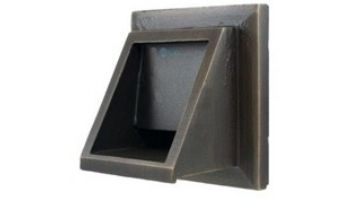 Black Oak Foundry Short Square Scupper Bare | Almost Black Finish | S56-BLK | S69-BLK