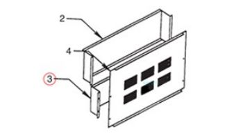 Pentair Upper Rear Louver Shield | 10657108