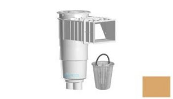 AquaStar Flow Star Skimmer with Flush Face 4" Extension, Float Assembly, Basket, Lid and Collar with 9" Ultra Basket | White | SKR14101-L