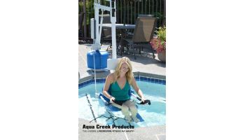 Aqua Creek Scout 2 Pool Lift | No Anchor | White with Tan Seat | F-802SC2-T