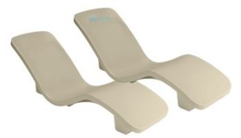 SR Smith R-Series Rotomolded In-Pool Lounger | Set of 2 | Gray Granite | RS-1-24-2PK