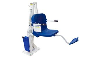 Aqua Creek Admiral Pool Lift | White with Blue Seat | F-ADMRL