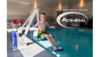 Aqua Creek Admiral Pool Lift | White with Blue Seat | F-ADMRL