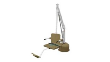 Aqua Creek Revolution Pool Lift | No Anchor | White Powder Coat with Blue Seat | F-702RLNA