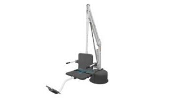Aqua Creek Revolution Pool Lift | No Anchor | White Powder Coat with Blue Seat | F-702RLNA