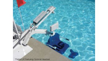 Aqua Creek Patriot Portable Pool Lift | Sand Ballast System | White with Gray Seat | F-12PPL-HD-AT1G