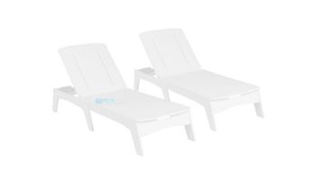 Ledge Lounger Mainstay Collection Chaise Package | White | LL-SS-MS-CP-WH