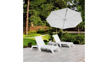 Ledge Lounger Mainstay Collection Chaise Package | White | LL-SS-MS-CP-WH