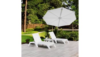 Ledge Lounger Mainstay Collection Chaise Package | White | LL-SS-MS-CP-WH