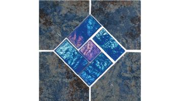 National Pool Tile Aztec 6x6 Single Bullnose Pool Tile | Cobalt Blue | AZ606 6X6 SBN