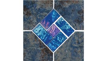 National Pool Tile Aztec Series 6x6 Deco | Charcoal | AZ609 DECO