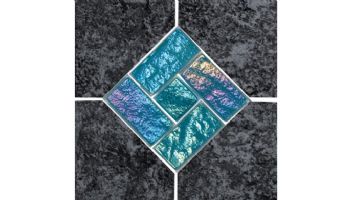 National Pool Tile Aztec Series 6x6 Deco | Charcoal | AZ609 DECO