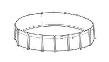 Laguna 8' Round Above Ground Pool | Basic Package 52" Wall | 182233