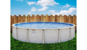 Pristine Bay 8' Round Above Ground Pool | Basic Package 48" Wall | 182234