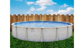 Pristine Bay 18' Round Above Ground Pool | Basic Package 48" Wall | 182237