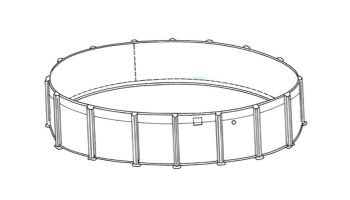 Pristine Bay 24' Round Above Ground Pool | Basic Package 48" Wall | 182239