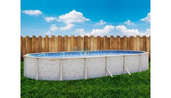 Pristine Bay 12' x 24' Oval Above Ground Pool | Basic Package 48" Wall | 182241