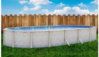 Pristine Bay 12' x 24' Oval Above Ground Pool | Basic Package 48" Wall | 182241