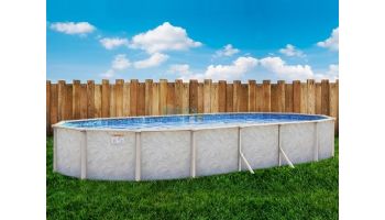 Pristine Bay 18' x 33' Oval Above Ground Pool | Basic Package 48" Wall | 182243