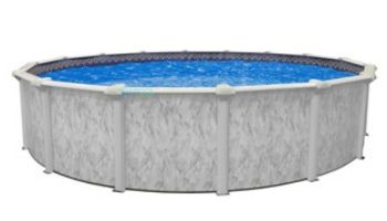 St. Kitts 24' Round 54" Above Ground Pool with 8" Resin Top Rails | NB19724