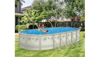 Millenium 12' x 24' Oval Above Ground Pool with Standard Package | 52" Wall | PPMIL122452