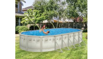 Millenium 18' x 33' Oval Above Ground Pool with Standard Package | 52" Wall | PPMIL183352