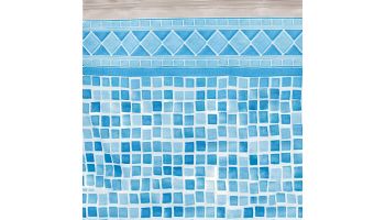 Blue Wave Dark Cocoa Wicker Frame Swimming Pool Package | 18' Round  52" Tall | NB19797