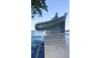 Global Pool Products Splash Swimming Pool Slide | Right Turn | Gray | GPPSSP-GREY-R