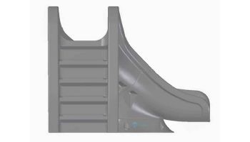 Global Pool Products Splash Swimming Pool Slide | Right Turn | Gray | GPPSSP-GREY-R