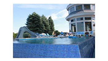 Global Pool Products Splash Swimming Pool Slide | Right Turn | Sandstone | GPPSSP-SAND-R