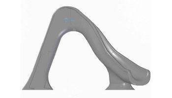 Global Pool Products Tidal Wave Slide | Right Turn | Gray | GPPSTW-GREY-R